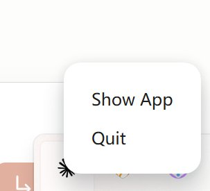 右键托盘图标选择Quit